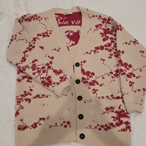 Nervure Designer Natural Fiber Wool & Cashmere Luxury Cardigan